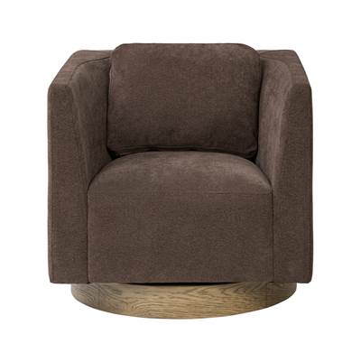 Varaluz Fullerton Accent Chair - Chocolate Upholstery in Harvest Oak
