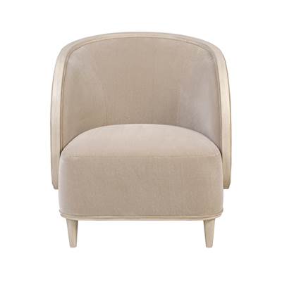 Varaluz Hayworth Accent Chair - Mushroom Mohair Upholstery in Ash Blond