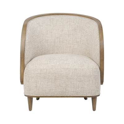 Varaluz Hayworth Accent Chair - Sand Upholstery in Harvest Oak