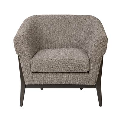 Varaluz Melrose Accent Chair - Earth Upholstery in Dark Brown Oak