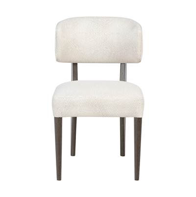 Varaluz Terra Dining Chair - Set of 2 - Dark Brown Oak in Ecru