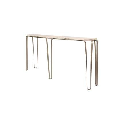 Varaluz Devereaux Console Table in Chablis Silver