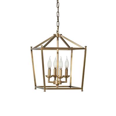 Varaluz Gridlock Pendant - 4 Light in Antique Bronze