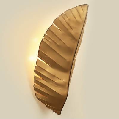 Varaluz Banana Leaf Wall Sconce - 3-Light Tall in Gold