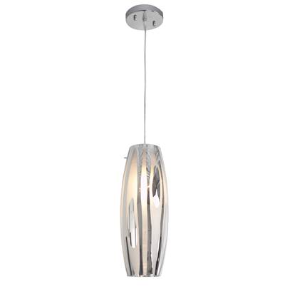 Varaluz Chroman Empire 1-Light Mini Pendant in Chrome