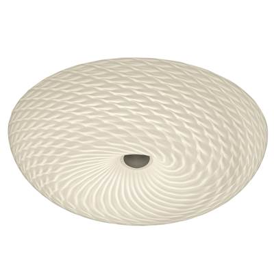 Varaluz Swirled 2-Light Medium Flush Mount - French Feather in Chrome