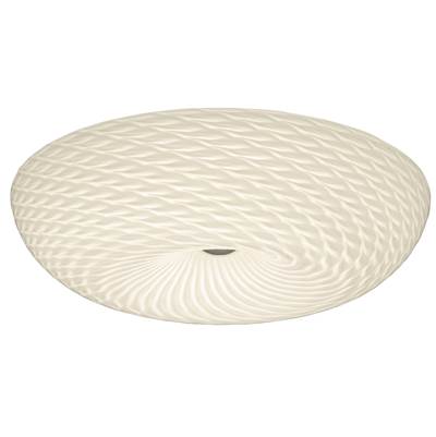 Varaluz Swirled 3-Light Large Flush Mount - French Feather in Chrome