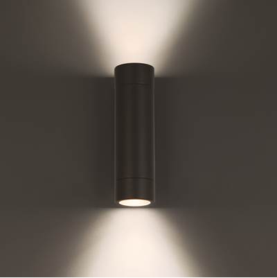 WAC Lighting 3611 LED Landscape Wall Mount Cylinder in Black Aluminum