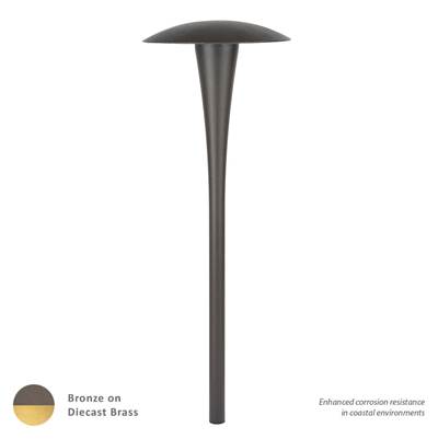 WAC Lighting Area 12V LED Path Light in Bronzed Brass