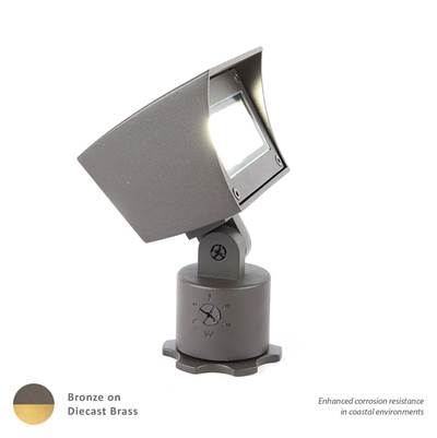 WAC Lighting 5021 LED 12V Flood Light in Bronzed Brass