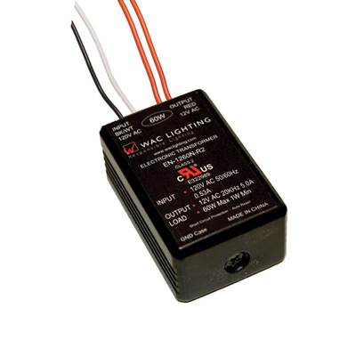 WAC Lighting Electronic Class 2 Transformer - 120V to 24V in Black