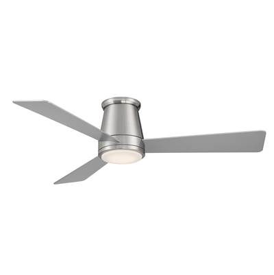 WAC Lighting Hug 52-Inch Ceiling Fan - Light Kit in Brushed Nickel
