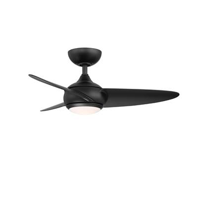 WAC Lighting Loft Ceiling Fan - Light Kit in Matte Black