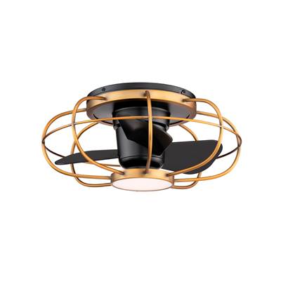 WAC Lighting Aella Ceiling Fan - Light Kit in Aged Brass Matte Black