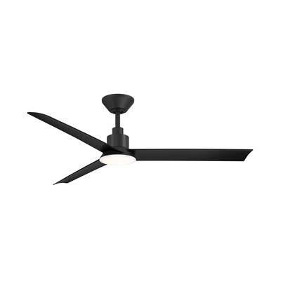 WAC Lighting Flair 56-Inch Ceiling Fan - Light Kit in Matte Black