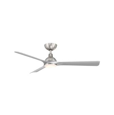 WAC Lighting Gage 52" Ceiling Fan - Silver Blades - Luminaire in Brushed Nickel Silver