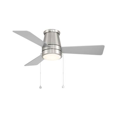 WAC Lighting Hug Flush Ceiling Fan - Luminaire in Brushed Nickel
