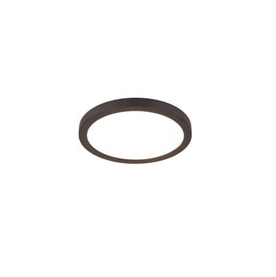 WAC Lighting Round Flush Mount - 15" - 90 CRI 3500K in Black