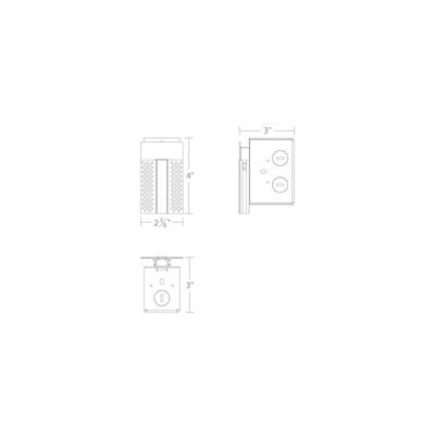 WAC Lighting Invisiled 8ft Recessed Mounted Mud-In Channel Wiring Box in White