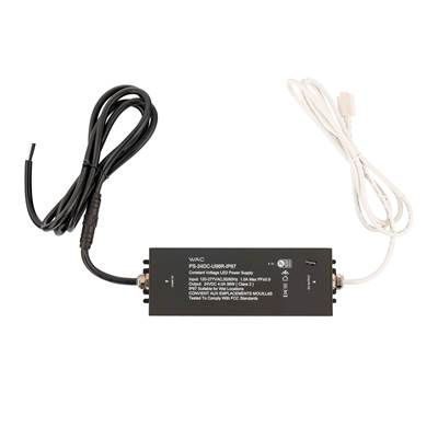 WAC Lighting InvisiLED Outdoor IP67 Remote Power Supply - 96W, 120-277VAC/24VDC in Black
