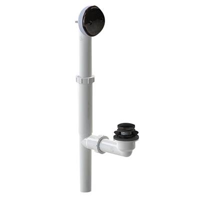 Watco Foot Actuated Bath Waste - Tubular Plastic PVC in Oil Rubbed Bronze
