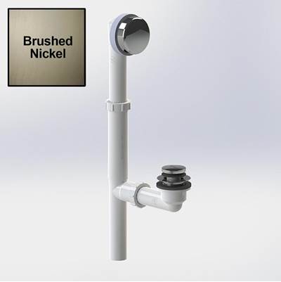 Watco Manufacturing Innovator Lift and Turn Bath Waste - PVC in Brushed Nickel