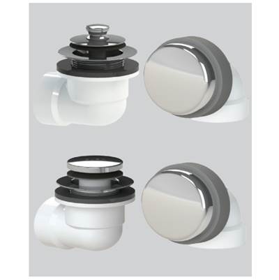 Watco Manufacturing Innovator Zinc Half Kit - Rough-In - Sch 40 PVC in Chrome Plated