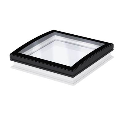 VELUX Flat Roof Skylight - CurveTech Glass - Fixed Curb Mount Base - Burglary-Proof - 47-5/16" x 35-1/2"