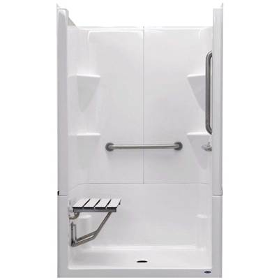 Warm Rain Alcove Shower in Almond