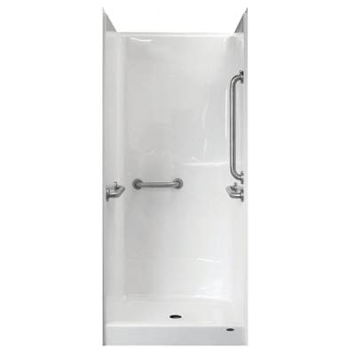 Warm Rain Alcove Shower in Almond