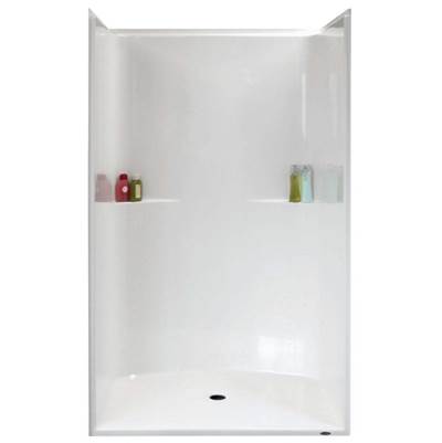 Warm Rain Bypass Shower Door - 48" in Almond