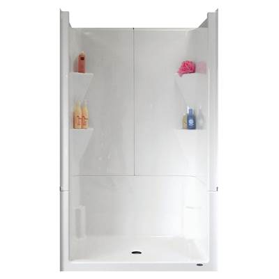 Warm Rain Alcove Shower in Almond