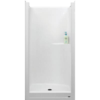 Warm Rain 39-Inch Bypass Shower Door in Almond