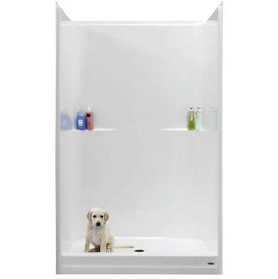 Warm Rain 48-Inch Bypass Shower Door in Almond