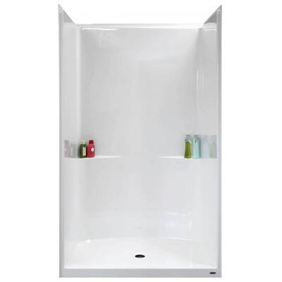 Warm Rain Bypass Shower Door in Biscuit