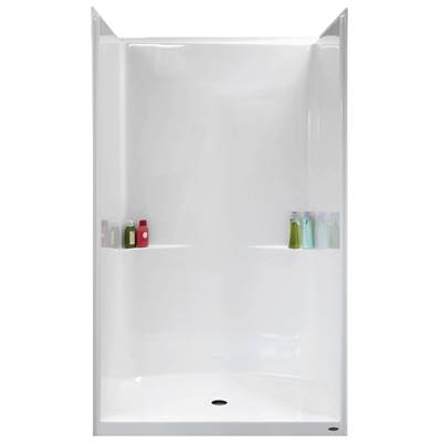 Warm Rain Bypass Shower Door in Biscuit