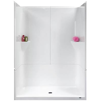 Warm Rain Alcove Shower in Almond