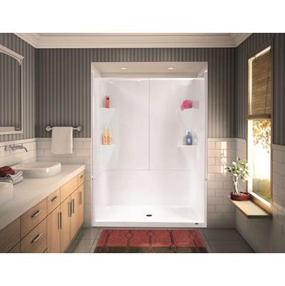 Warm Rain Alcove Shower in Almond
