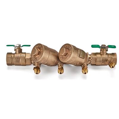 Zurn Industries 950XLT2 Double Check Valve - FNPT x FNPT - Fast Test Cocks - Lead-Free
