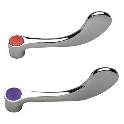 Zurn Industries 4-Handle 4" Wrist Blade Handles in Red