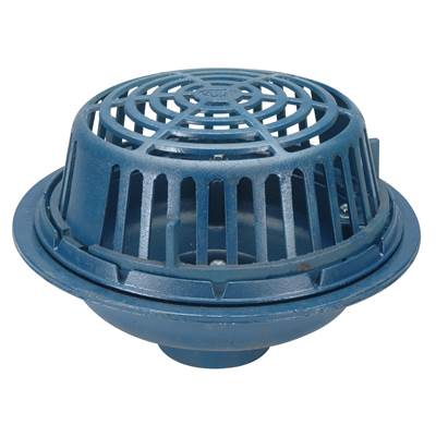 Zurn Industries Roof Drain - 15" - 4" No-Hub Outlet - CI Dome in Cast Iron