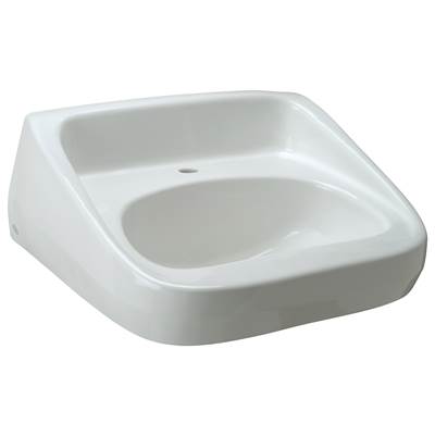 Zurn Industries High Back Standard Arm Lavatory - Single Hole - 20x18 in White