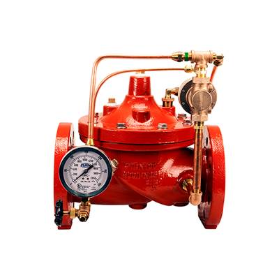 Zurn Industries ZW205 Relief/Sustain Fire Valve - 8" - Angled ANSI 150 - Bronze Fittings