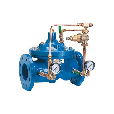 Zurn Industries ZW209 Fire Pressure Reducing Valve - 3" Angle Grooved Bronze Fittings