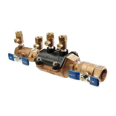 Zurn Industries Double Check Valve - Composite Vessel - FNPT x FNPT - Fast Test Cocks