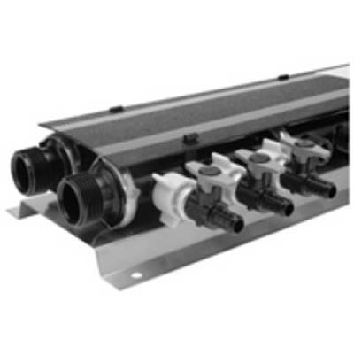 Zurn Industries QickPort Manifold - (3) 1'' Male Inlet/Outlet - (3) 1/2'' Male Hot - (9) 1/2'' Male Cold - (12) Valves