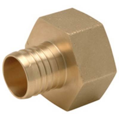 Zurn Industries XL Brass Female (Non Swivel) Pipe Thread Adapter - 1-1/2" Barb x 1-1/2" FPT