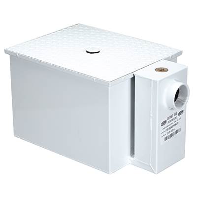 Zurn Industries ARC Fabricated Steel Greasetrap - 25-GPM - 3" No Hub Connections - Recessed
