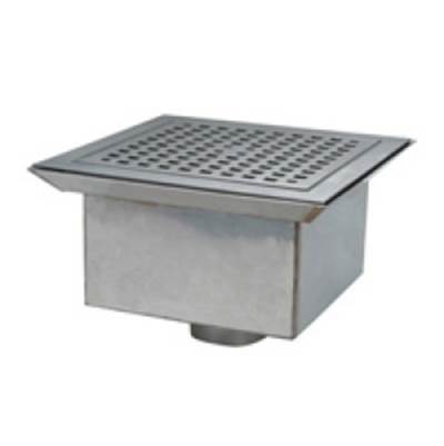 Zurn Industries Sani-Flor Floor Sink (USE-1855) - 13-3/8" x 13-3/8" - 6" Sump - Adjustable Clamp Frame in Stainless Steel