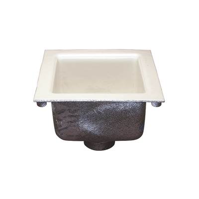 Zurn A.R.E.® Floor Sink - 12" Sq x 6" - Aluminum Dome Strainer with Anchor Flange